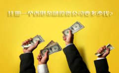 注冊(cè)一個(gè)香港金融投資公司要多少錢(qián)？